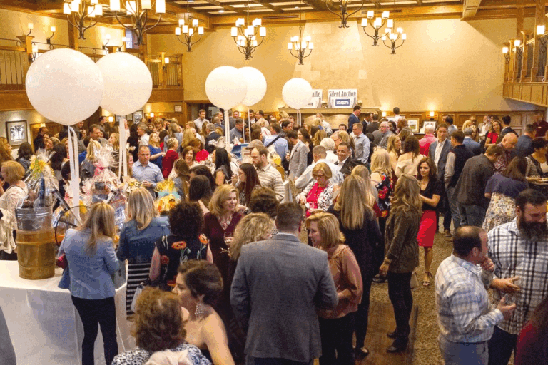 Room full of people at event